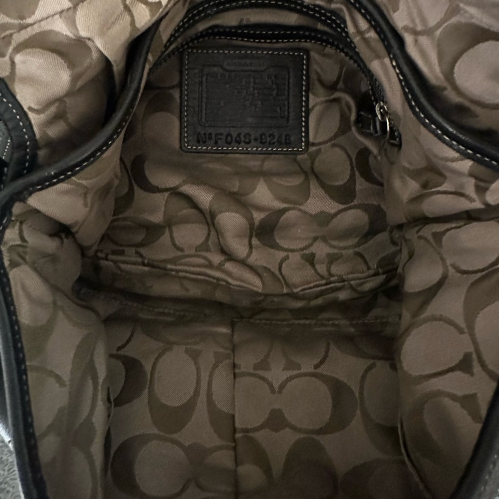 Vintage Y2K Coach Soho 9248 Black Leather Shoulder Bag Large Size - Picture 9 of 10